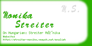 monika streiter business card